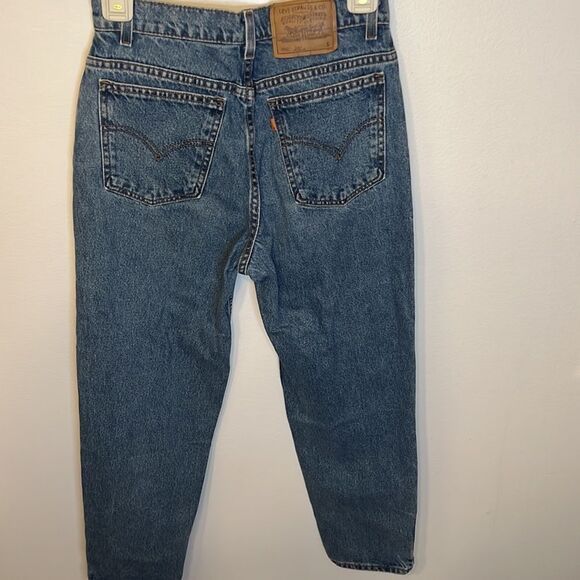 Levi's Vintage Orange Tab 912 Slim Fit Tapered Leg Size Women's 10 Short - Picture 11 of 11